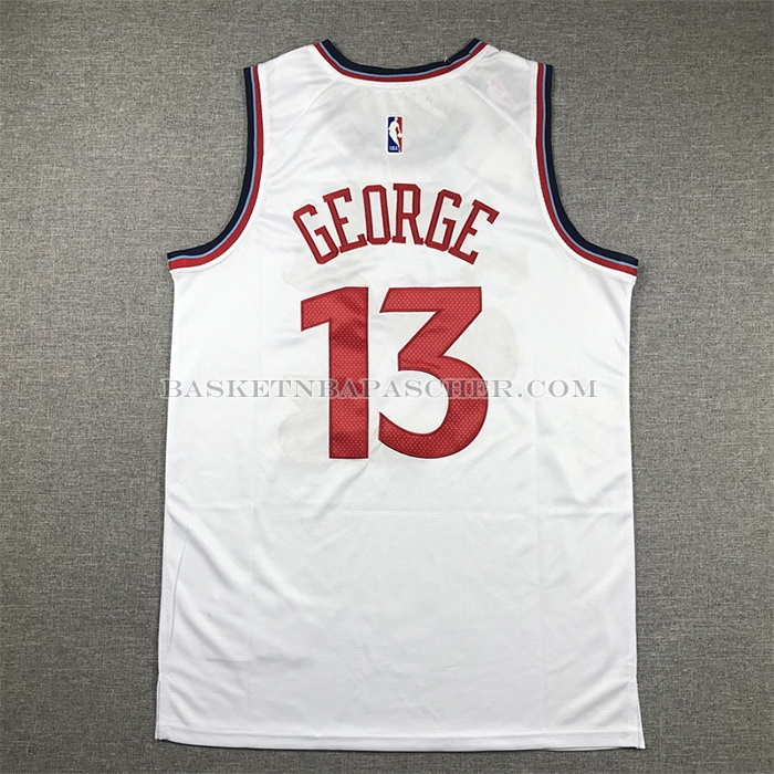 Maillot Los Angeles Clippers Paul George Association 2024-25 Blanc